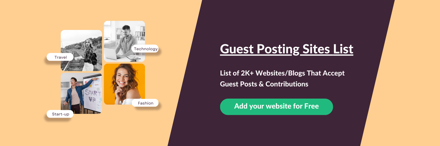 2000+ Guest Posting Sites List