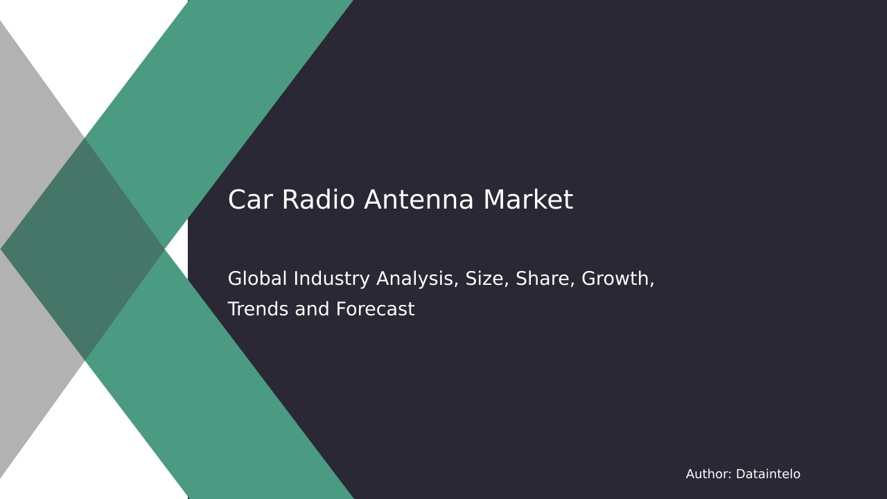 Car Radio Antenna Market Growth: Size, Competition, and Regional Outlook to 2032