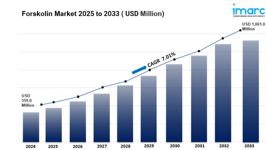 Forskolin Market is Expected to Reach USD 1,061.0 Million by 2033