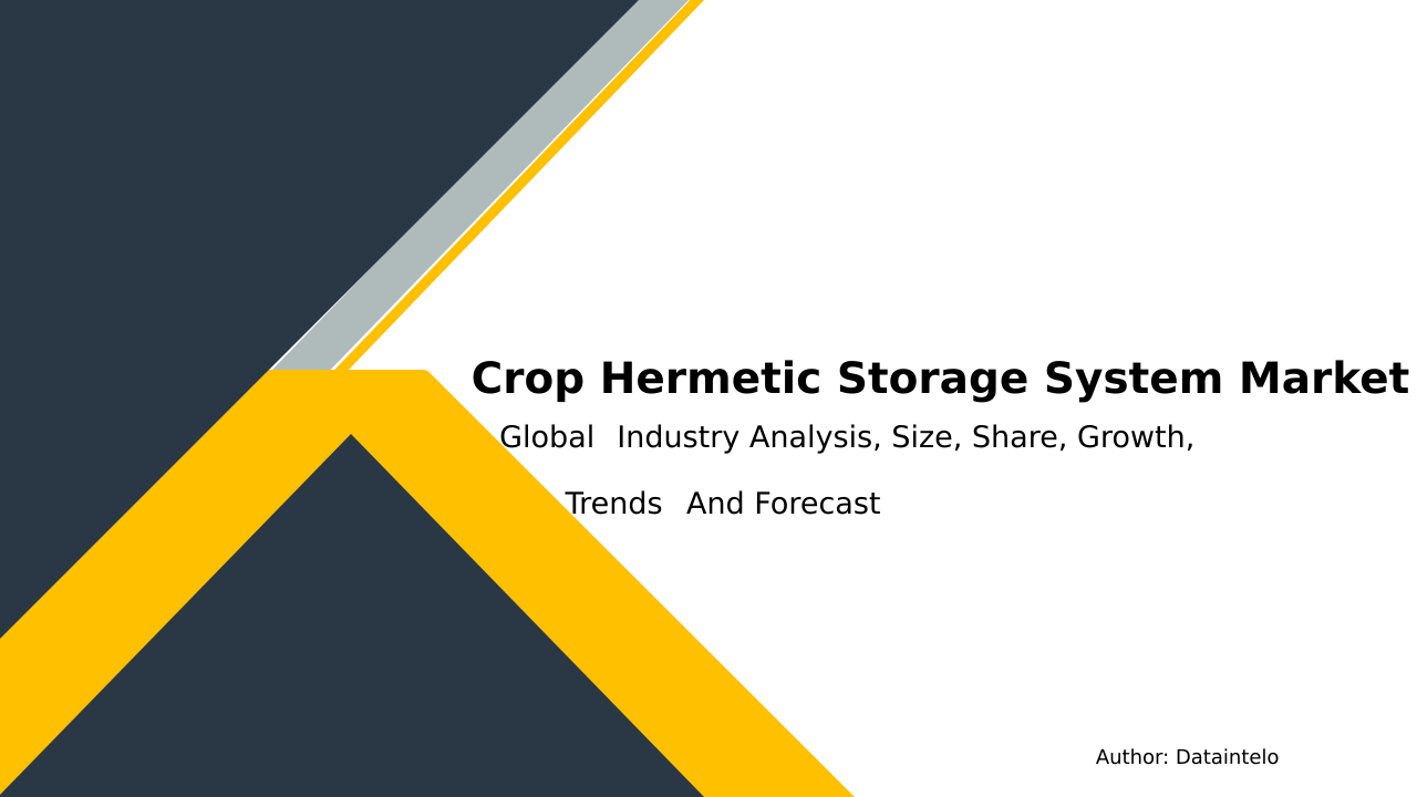Crop Hermetic Storage System Market Study and Forecast to 2032