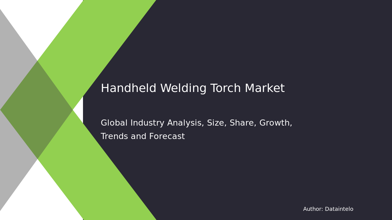 Handheld Welding Torch Industry Trends and Analysis 2032
