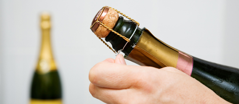 How to Get a Stuck Cork Out of a Champagne Bottle
