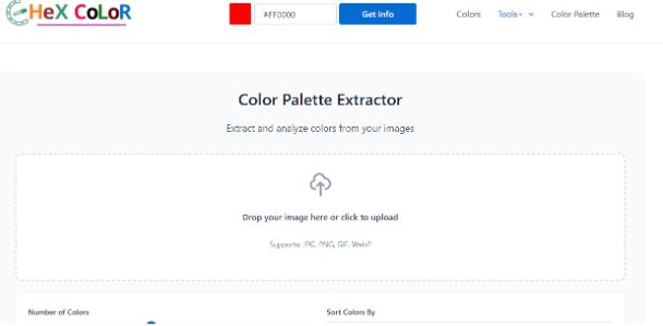 Color Selector from Image &ndash; Find the Perfect Colors with HexColor.ie