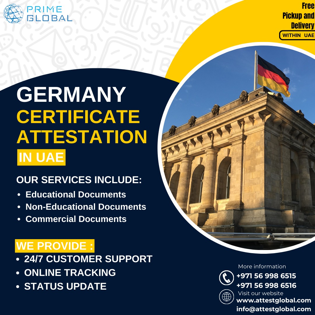 Germany documents attestation services in the UAE: Affordable and Trusted 