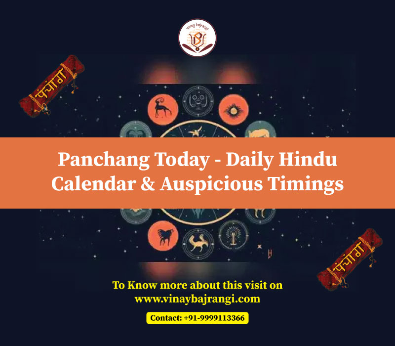 Panchang Today &mdash; Daily Hindu Calendar & Auspicious Timings