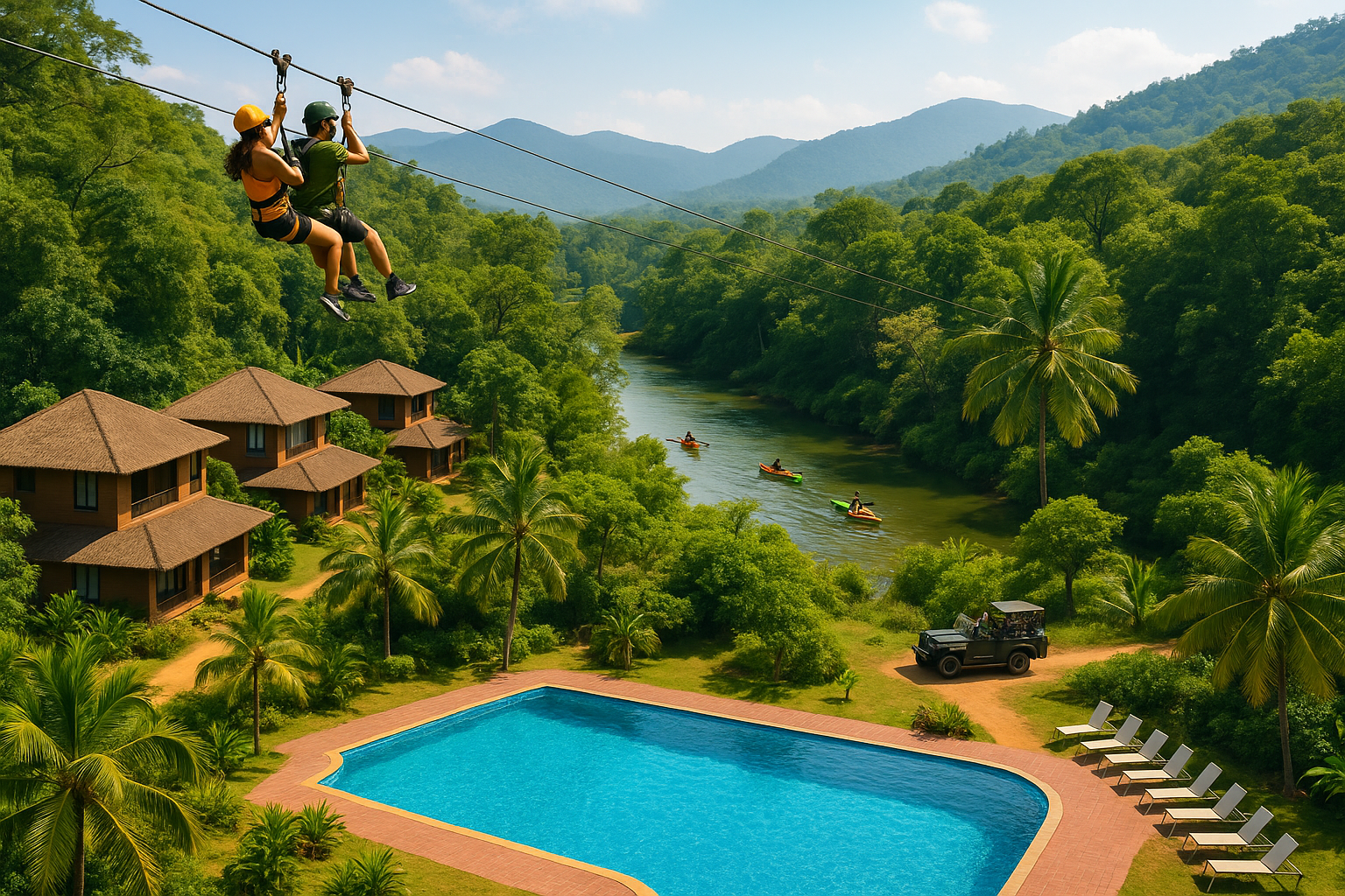 Why Choose a Resort with Adventure Activities in&nbsp;Dandeli?