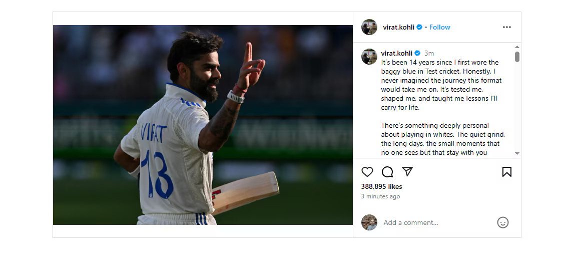 Virat Kohli&rsquo;s Test Retirement: Unpacking #269&rsquo;s Numbers