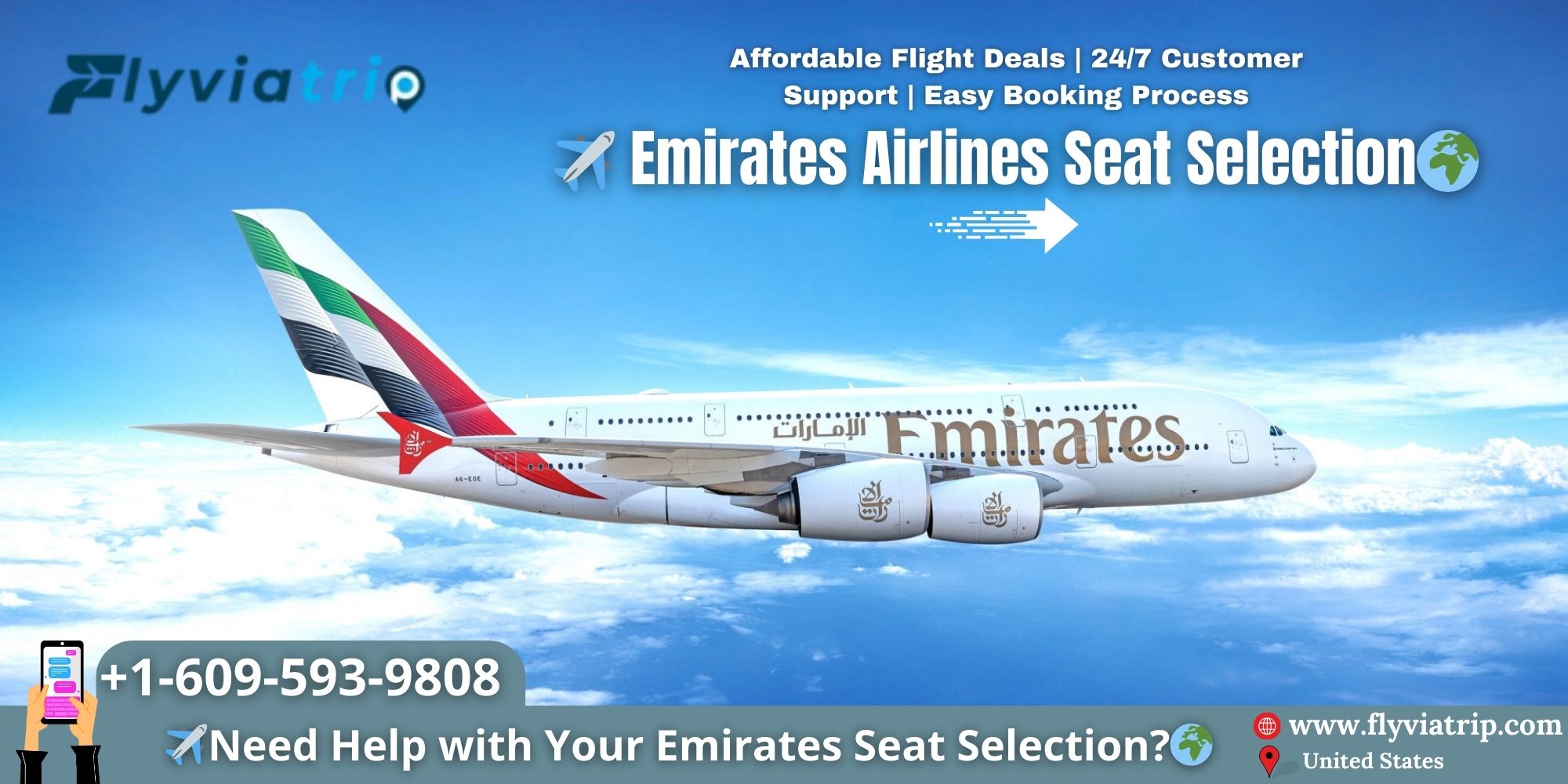 Emirates Airlines Seat Selection Guide 2025 | Choose the Best Seats with Flyviatrip