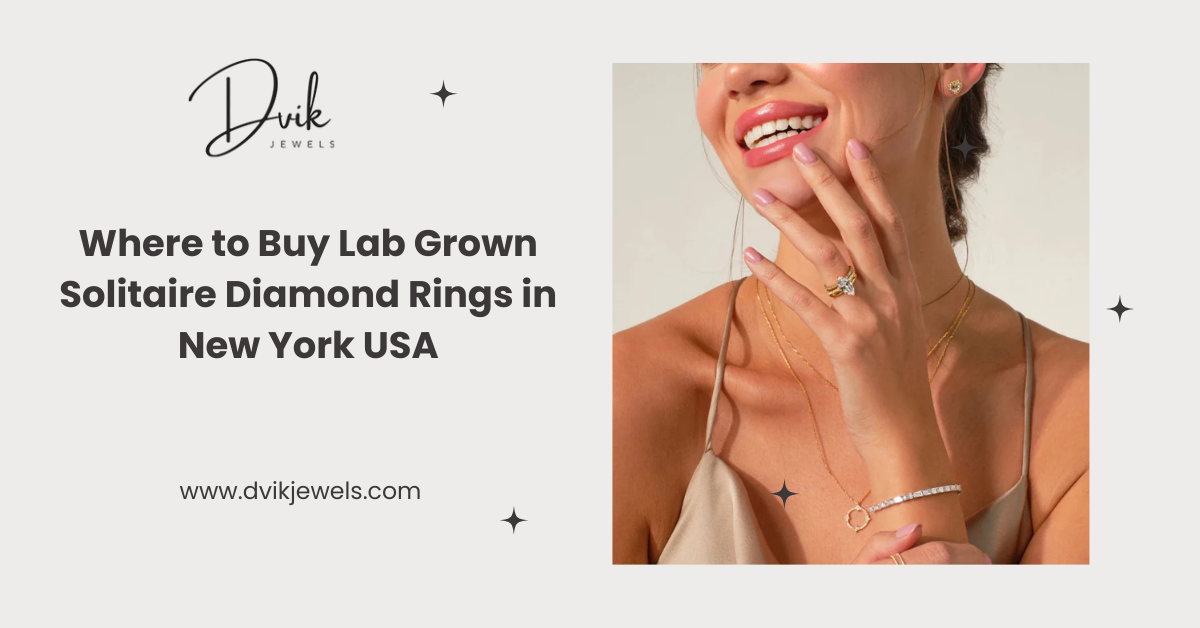 Where to Buy Lab Grown Solitaire Diamond Rings in New York USA