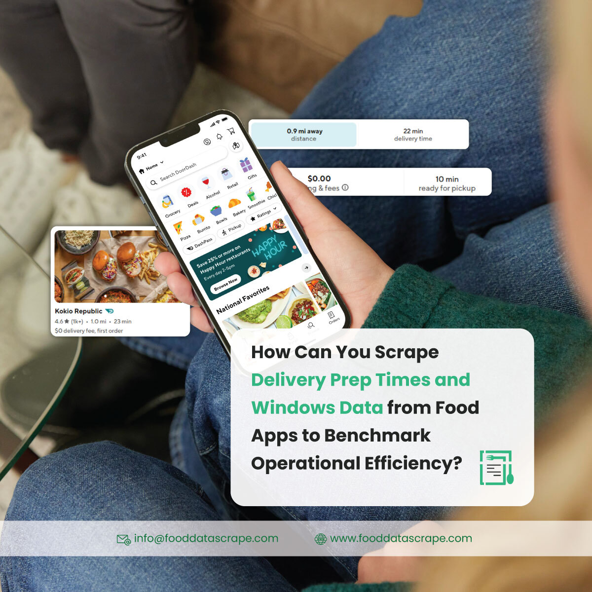 Scrape Delivery Prep Times and Windows Data from Food Apps