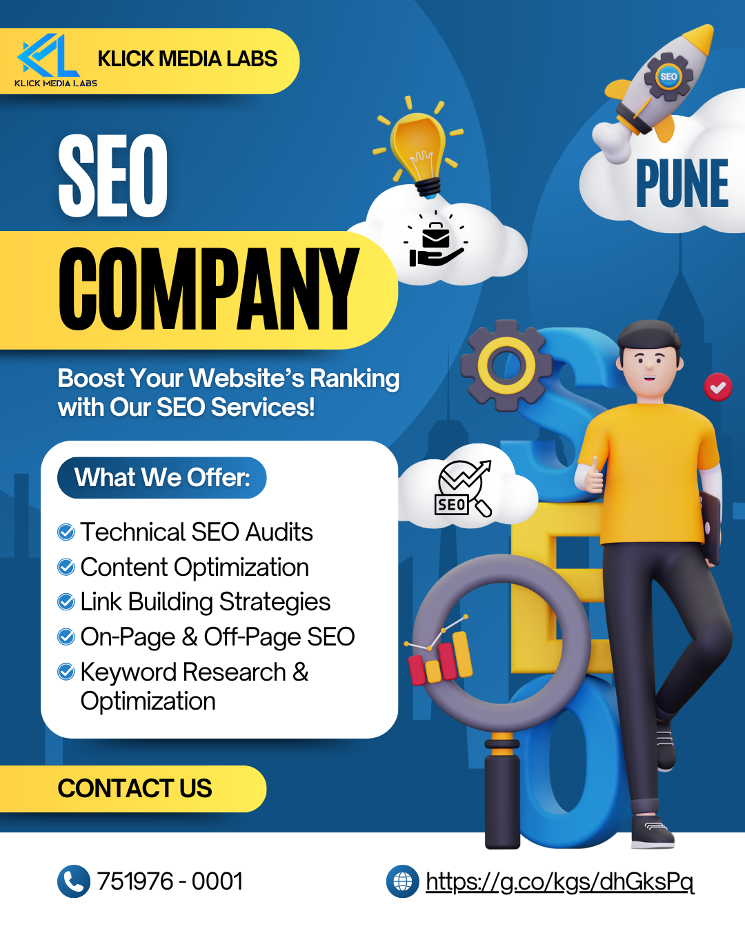 Rank #1 on Google with the Leading SEO Company in Pune &ndash; Klick Media Labs