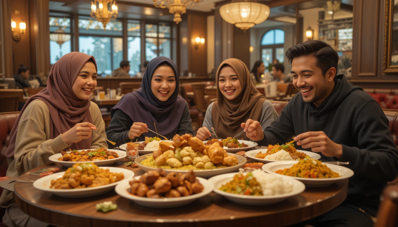 Is the Halal Restaurant at Orchid Country Club Suitable for Family Dining?