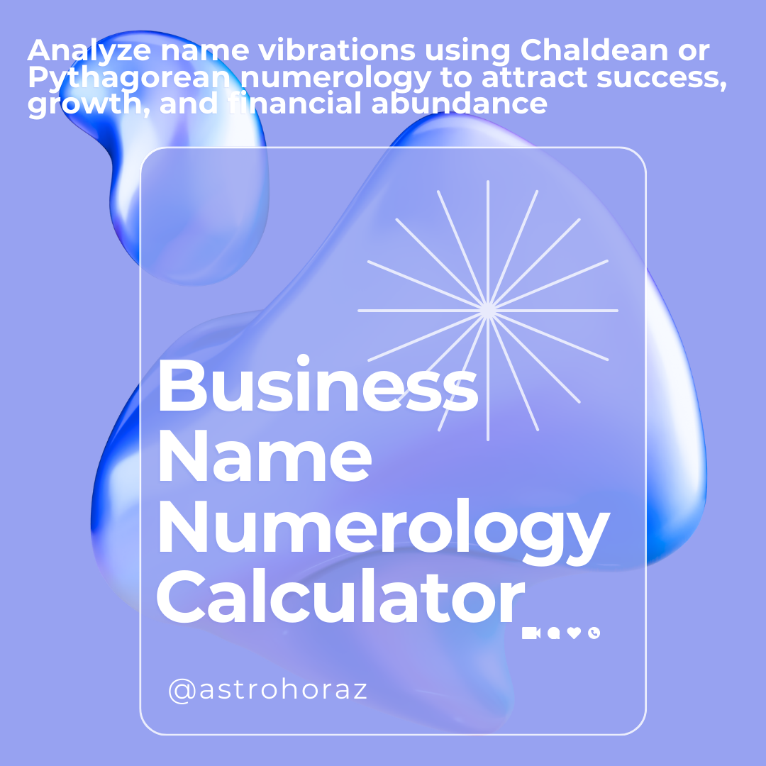 Business Name Numerology Calculator &ndash; Choose a Lucky Name for Your Success