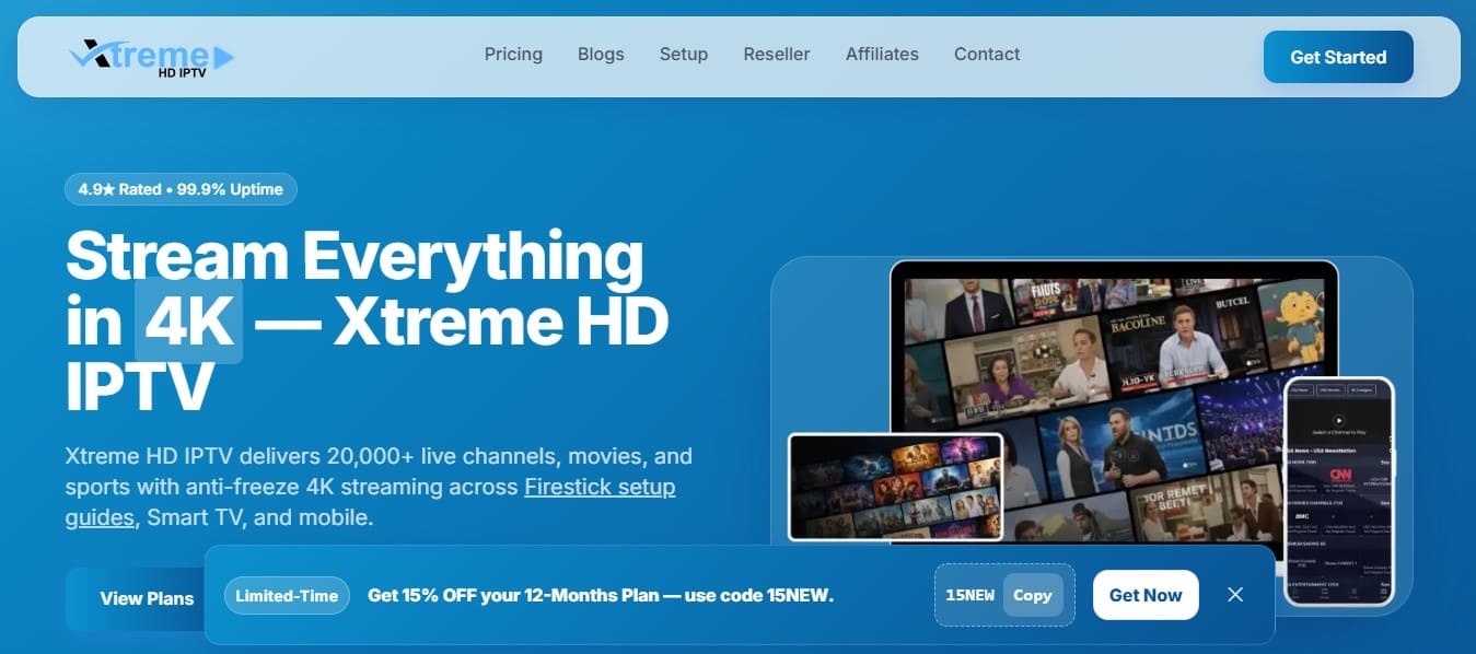 Xtreme HDz IPTV Review 2026 – Channels, Price & Features