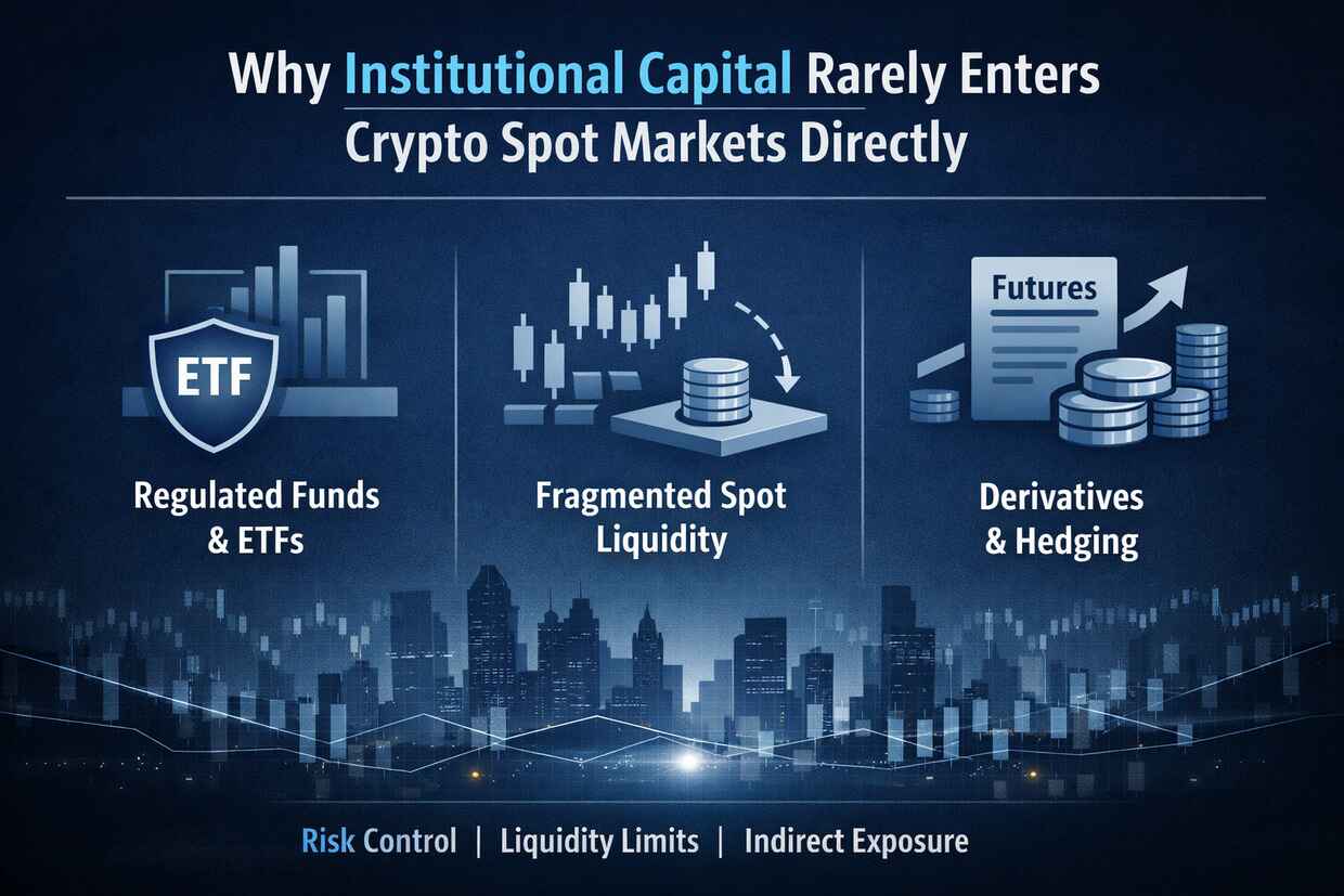 Why Institutional Capital Rarely Enters Crypto Spot Markets Directly