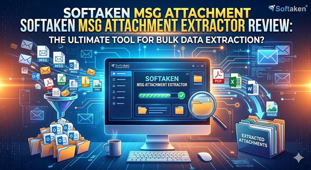 Softaken MSG Attachment Extractor Review: The Ultimate Tool for Bulk Data Extraction?
