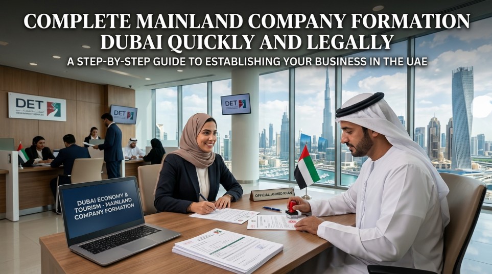 How to Complete Mainland Company Formation Dubai Quickly and Legally