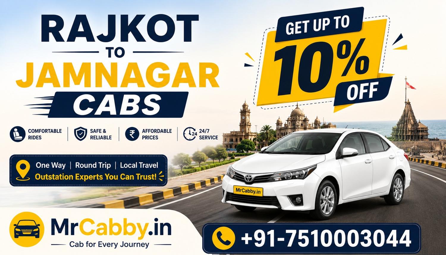 Rajkot to Jamnagar Cabs: Convenient Travel Solution for Every Budget