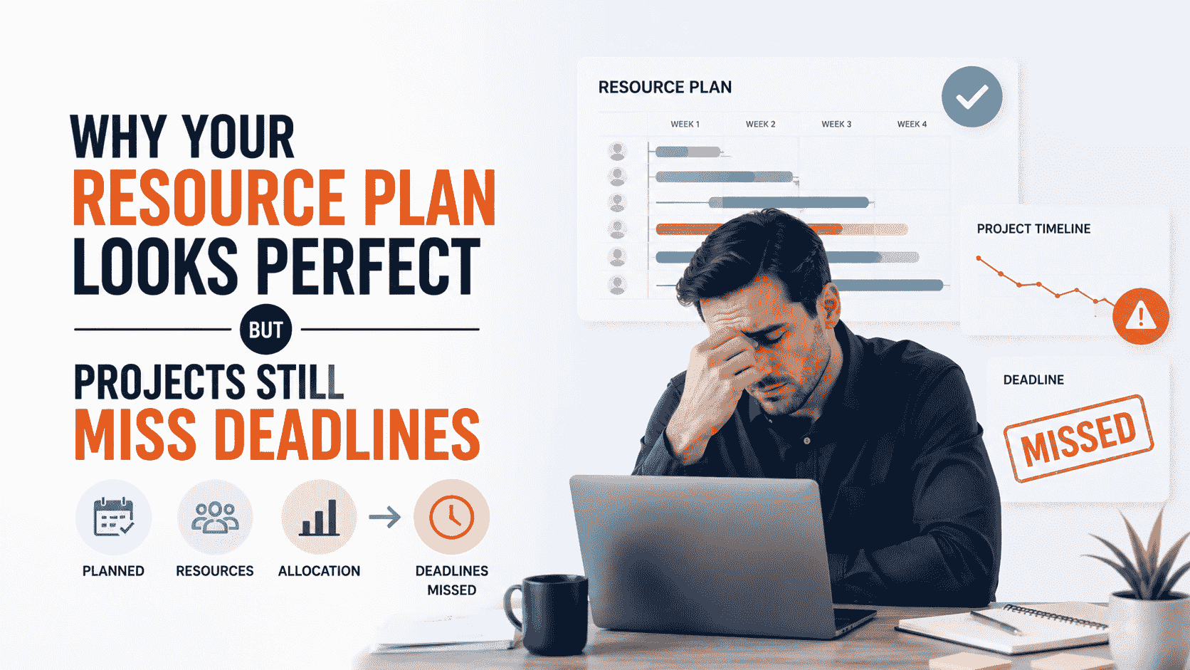 Why Your Resource Plan Looks Perfect but Projects Still Miss Deadlines