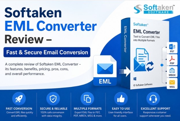 Softaken EML Converter Review – Fast & Secure Email Conversion