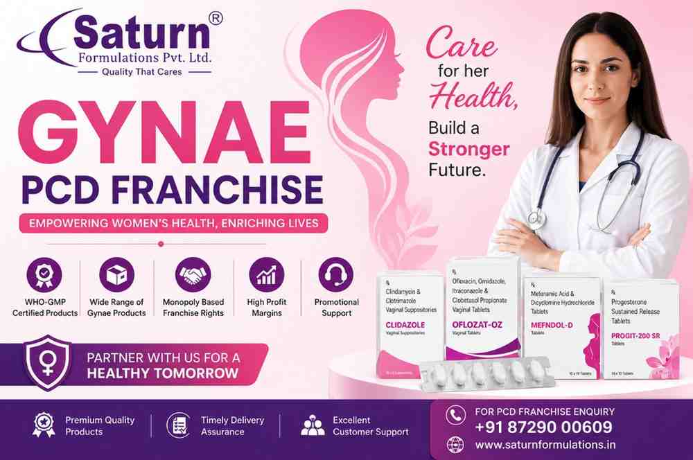Gynae PCD Franchise – Start Your Successful Pharma Business with Saturn Formulations