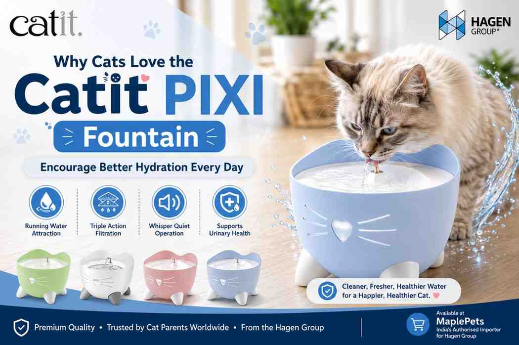 Best Cat Water Fountain in India 2026 — Why the Catit PIXI Is Every Cat Parent's #1 Pick