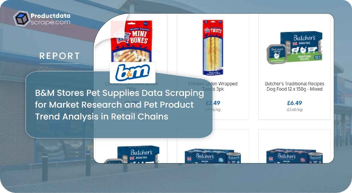 B&M Stores Pet Supplies Data Scraping