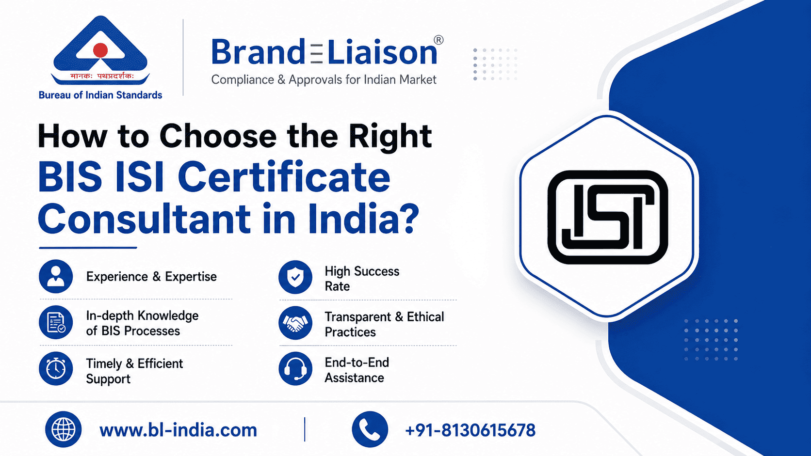 How to Choose the Right BIS ISI Certificate Consultant in India?