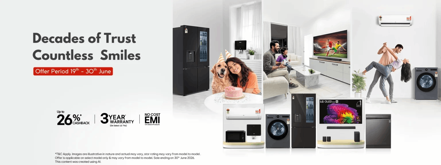 LG Offers at LG By Unilet | Best Deals on LG TVs, Refrigerators & Washing Machines