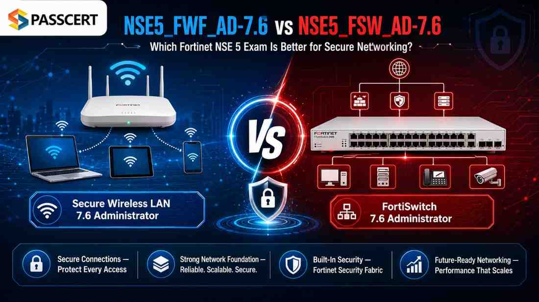 NSE5_FWF_AD-7.6 vs NSE5_FSW_AD-7.6: Which Fortinet NSE 5 Exam Is Better for Secure Networking?