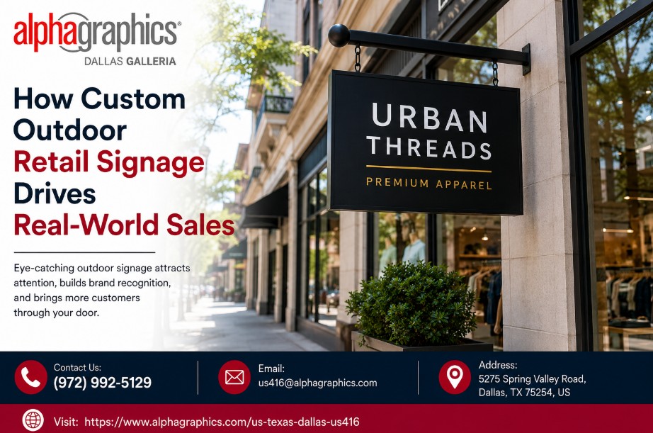 How Custom Outdoor Retail Signage Drives Real-World Sales