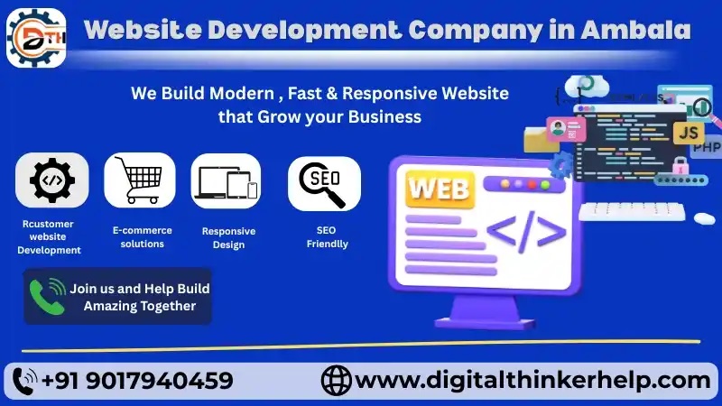 Website Development Company in Ambala Cantt/City (9017940459)