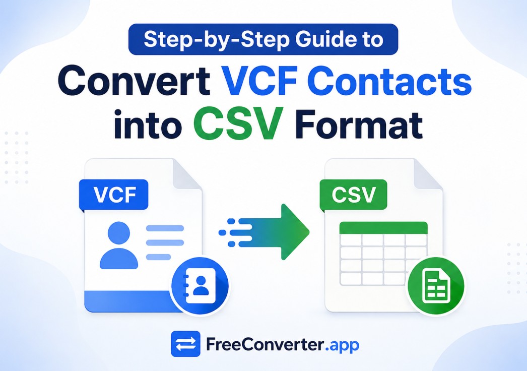 Step by Step Guide to Convert VCF Contacts into CSV Format
