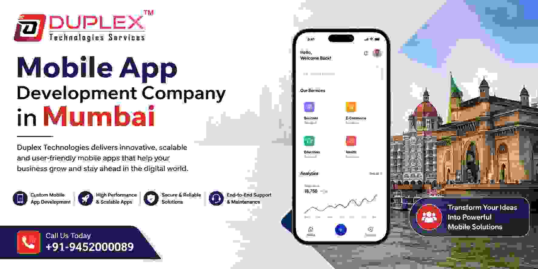 Mobile App Development Company in Mumbai | Custom Android & iOS App Development