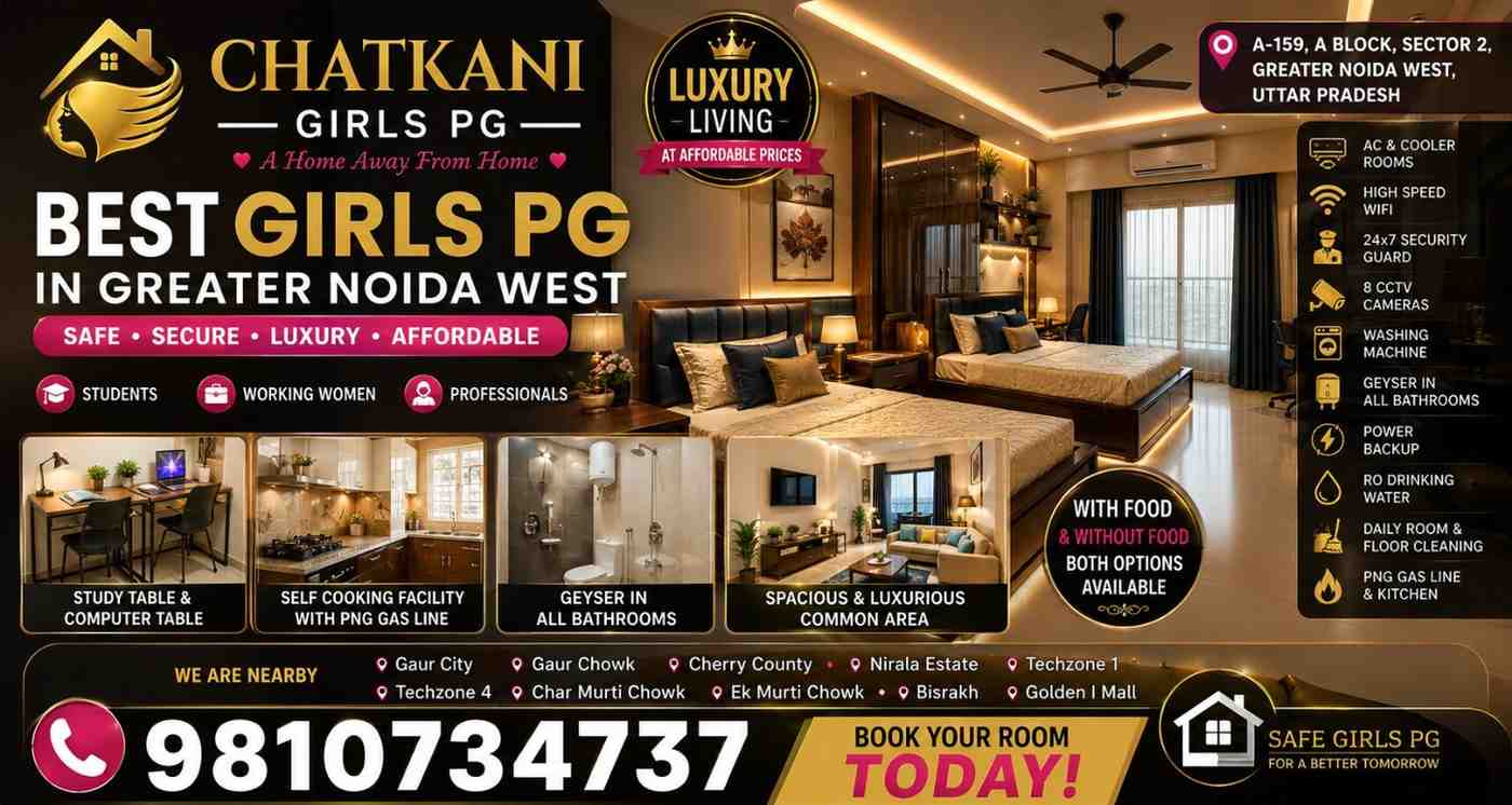 The Ultimate Guide to Choosing the Best PG in Sector 2, Greater Noida West: Why Chatkani.com is Your Top Choice