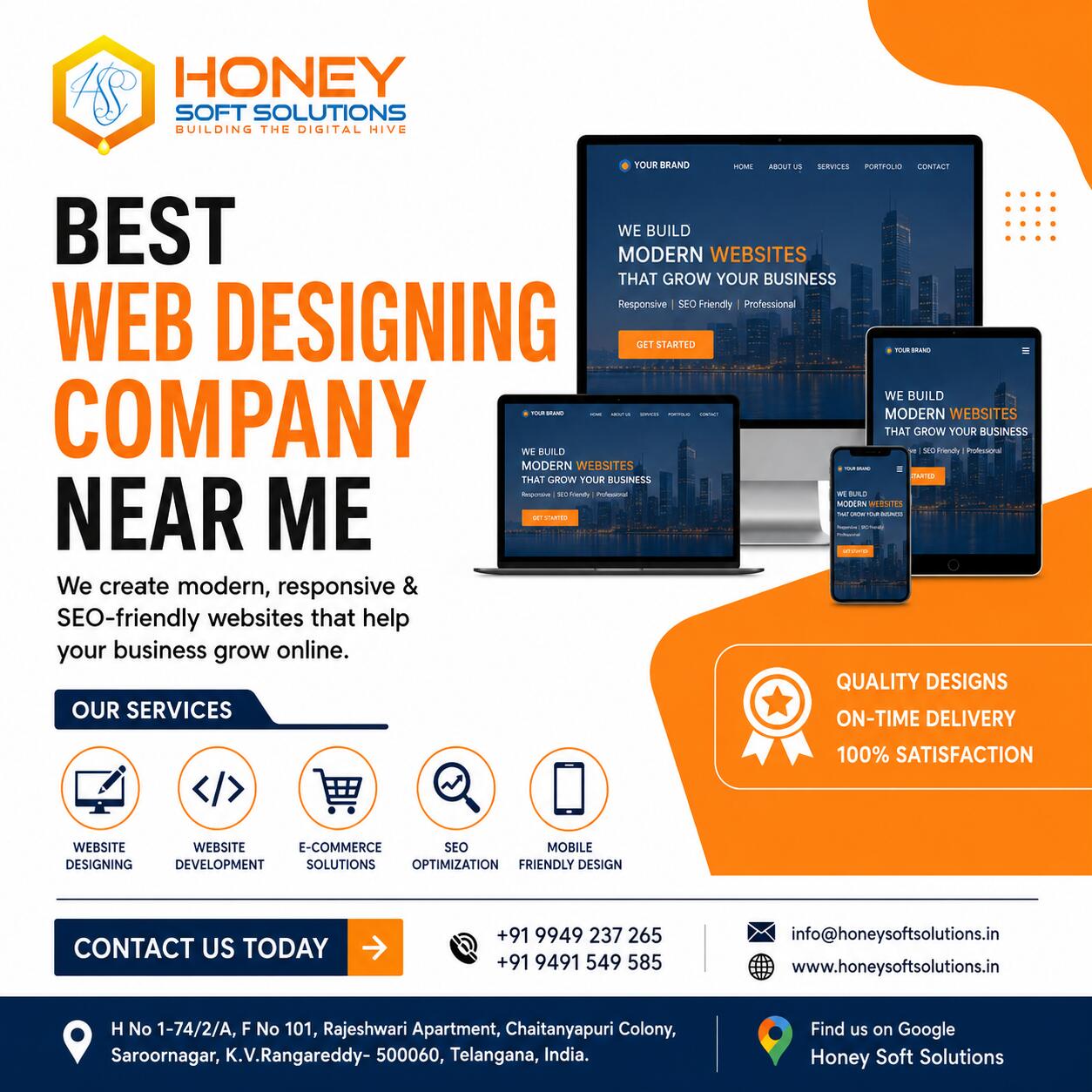 Best Web Designing Company Near Me – Honey Soft Solutions