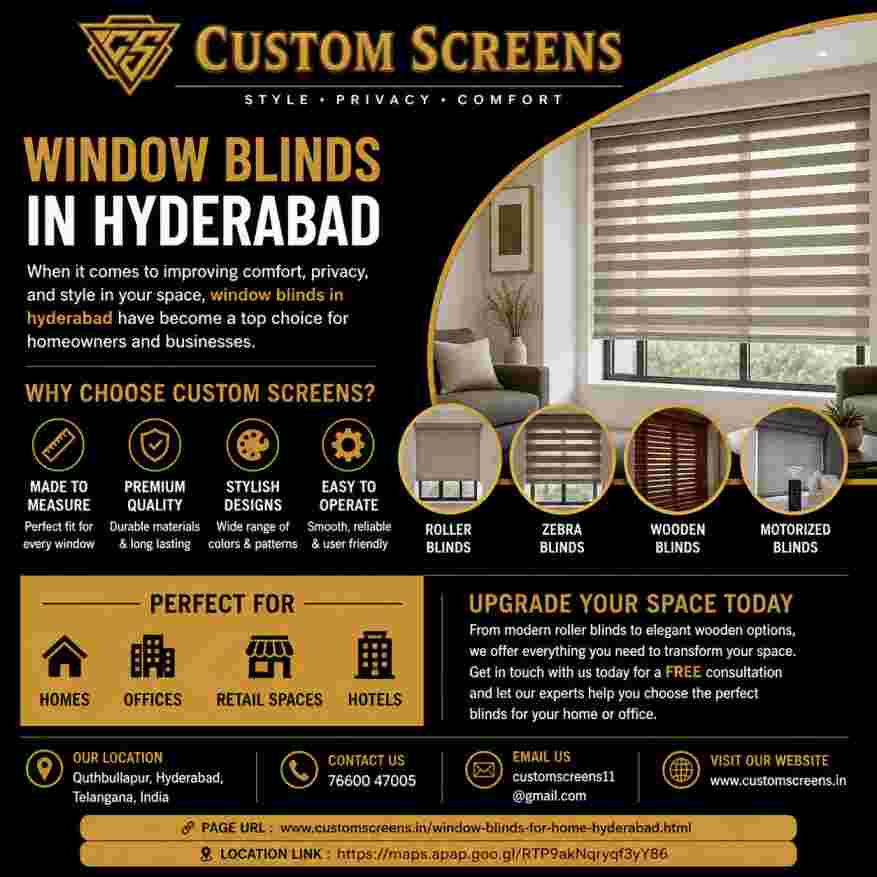 window blinds in hyderabad