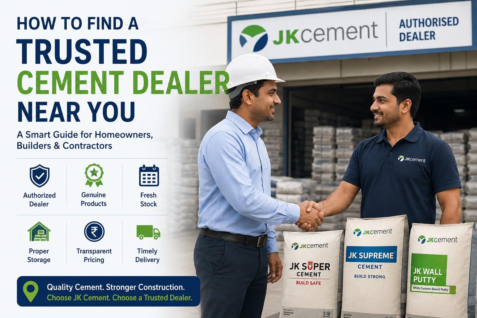 How to Find a Trusted Cement Dealer Near You: A Complete Buyer's Guide