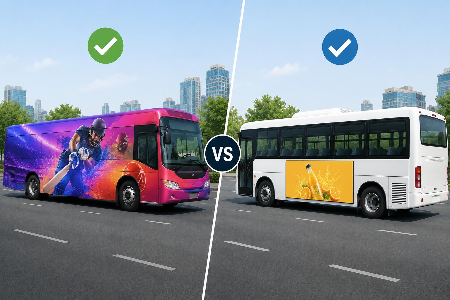 Bus Wrap vs Bus Panel Advertising: Which Bus Ad Format Should Brands Choose?