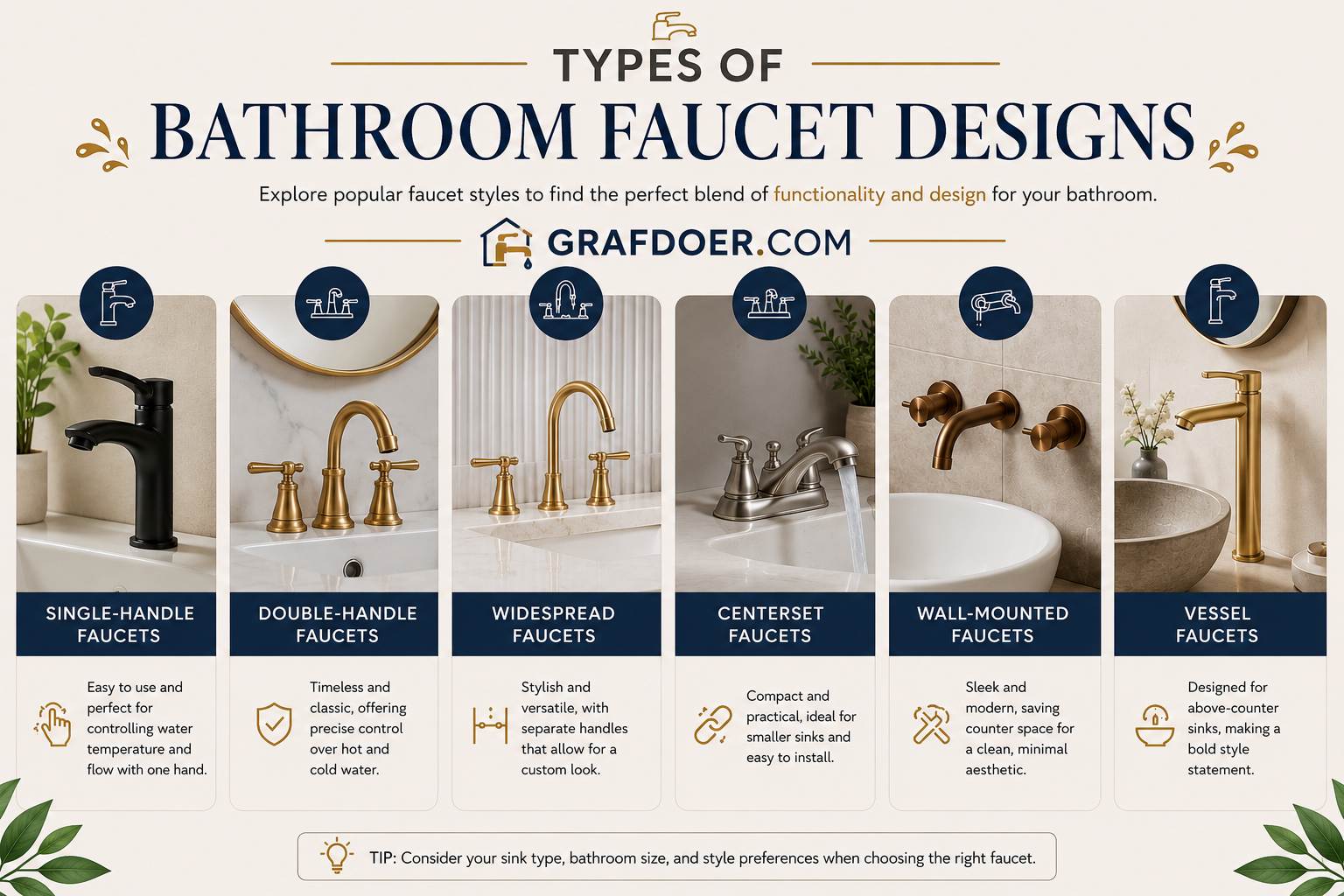 Types of Bathroom Faucet Designs: A Complete Guide to Choosing the Perfect Faucet