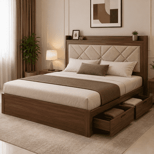 Best Double Bed with Storage and Headboard for Modern Homes