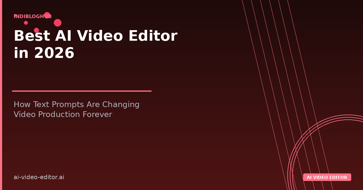 Best AI Video Editor in 2026: How Text Prompts Are Changing Video Production Forever