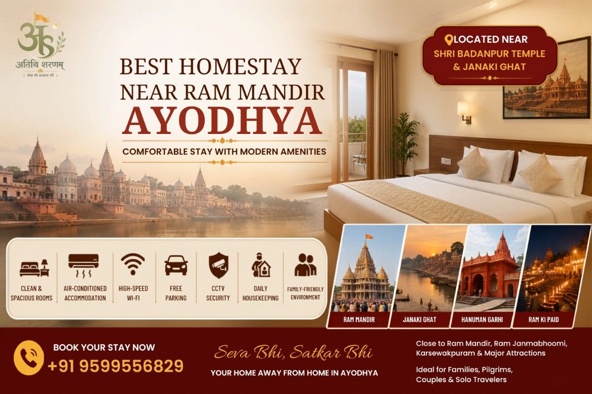 Best Homestay Near Ram Mandir Ayodhya for a Peaceful Stay