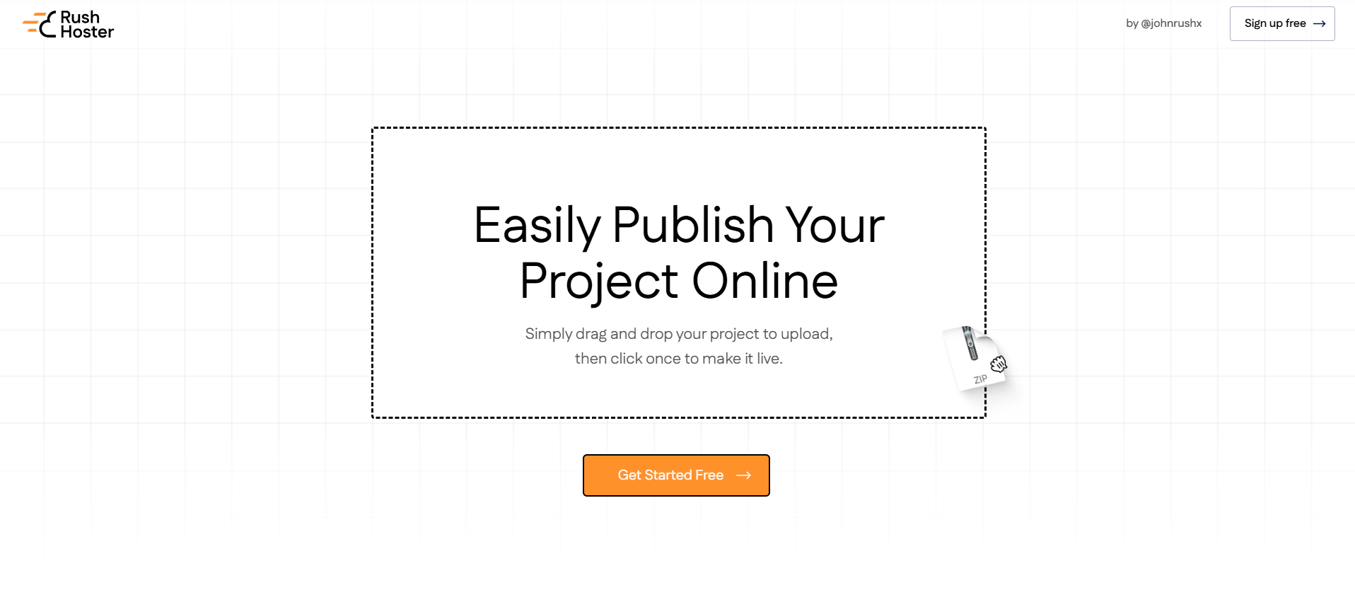 RushHoster: A Simple and Reliable Platform for Hosting Static Websites