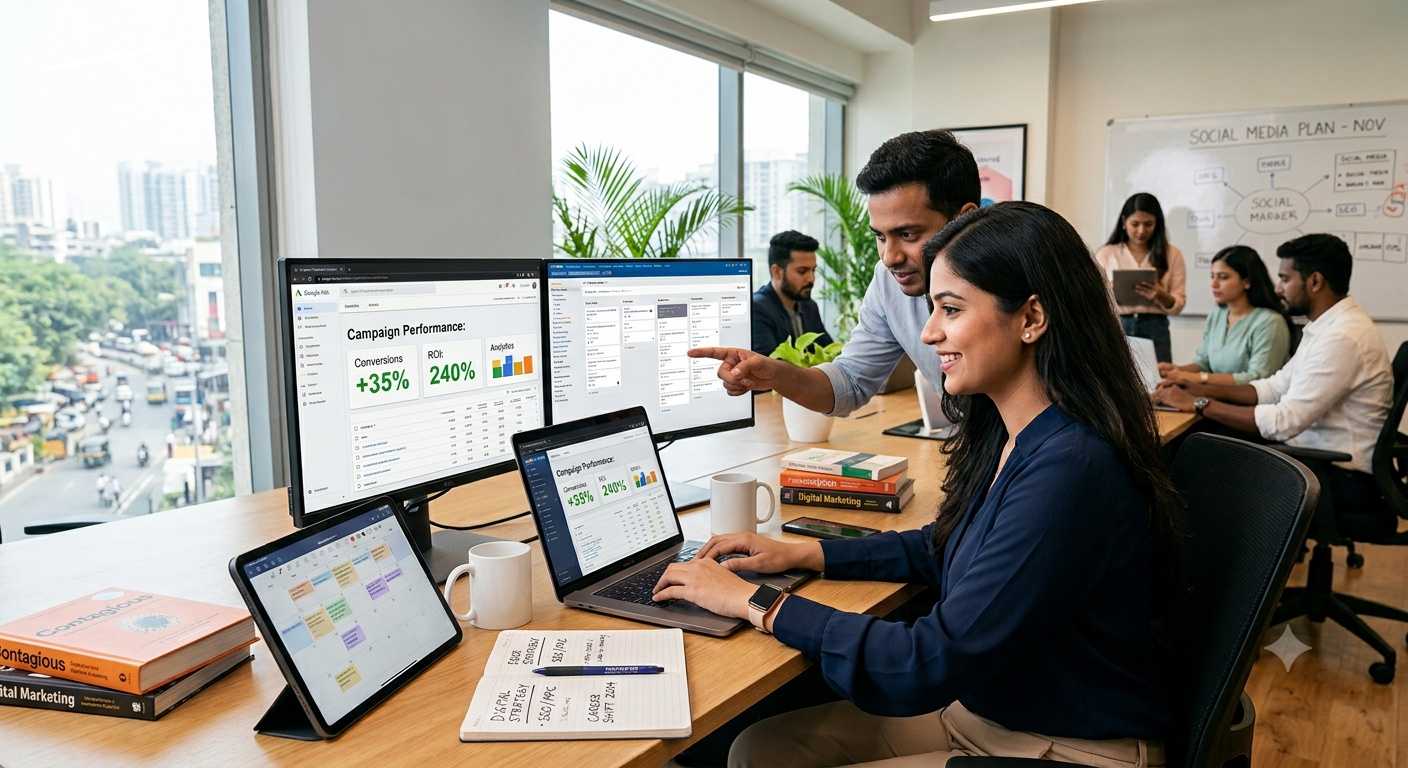 Can Working Professionals Switch Careers with a Digital Marketing Course in India?