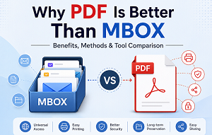 Why PDF Is Better Than MBOX for Email Storage: Benefits, Methods & Tool Comparison