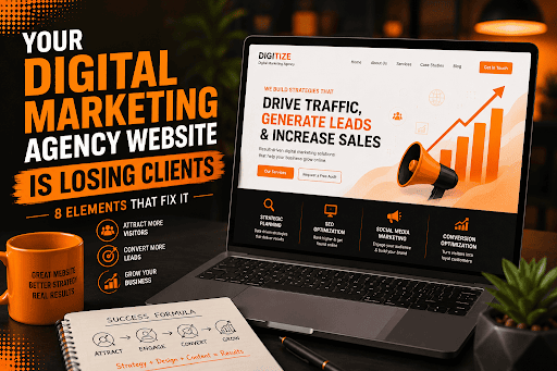 Your Digital Marketing Agency Website Is Losing Clients — 8 Elements That Fix It