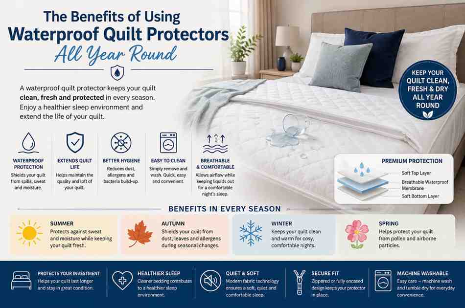 The Benefits of Using Waterproof Quilt Protectors All Year Round