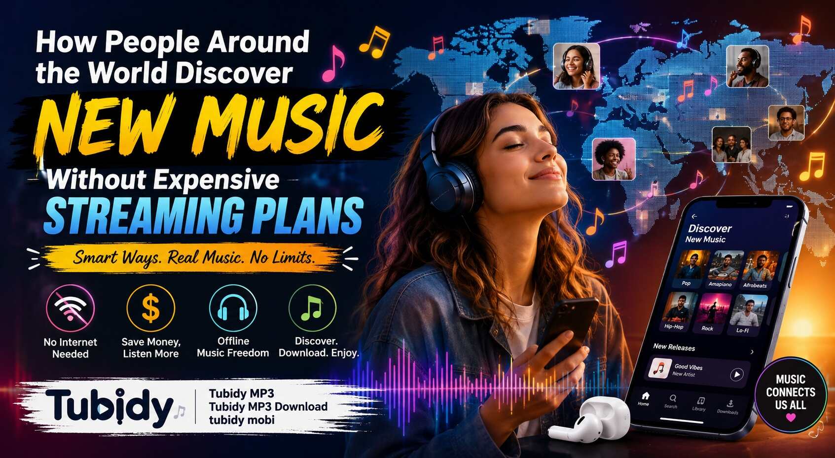 How People Around the World Discover New Music Without Expensive Streaming Plans | Tubidy
