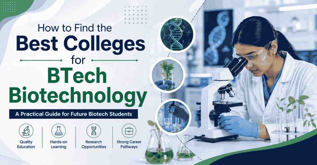 How to Find the Best Colleges for BTech Biotechnology